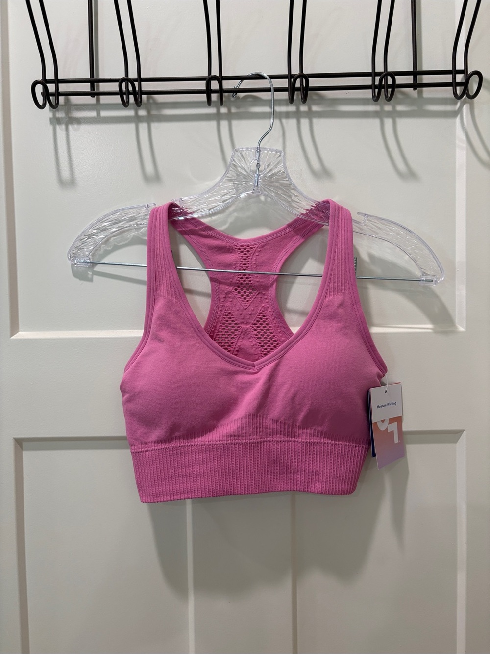 JoyLab Pink Seamless Racerback Sports Bra